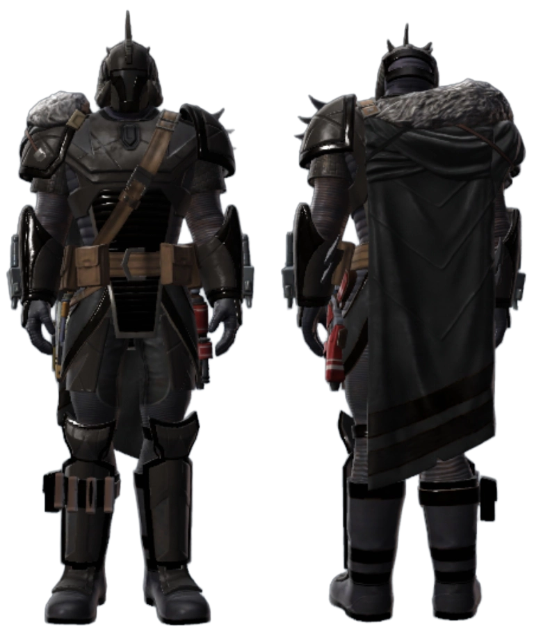 Black and Vulcanized Black Dye Module - Mythosaur Set, Male BT3