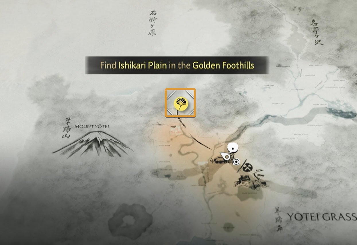 Find Ishikari Plain in the Golden Foothills Map