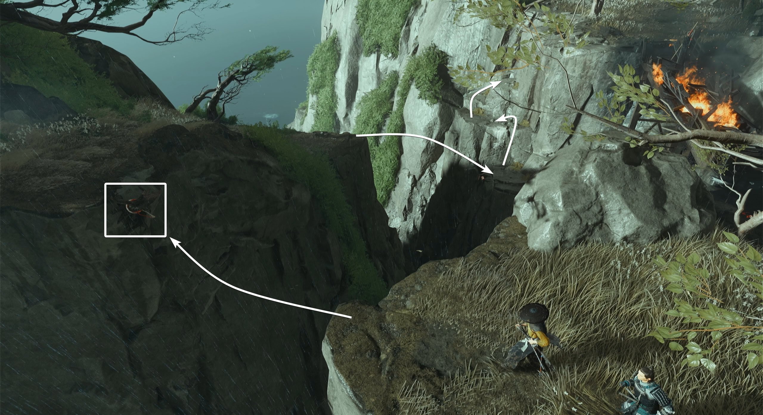 Get to the other side of the bridge Azure Wind Shrine