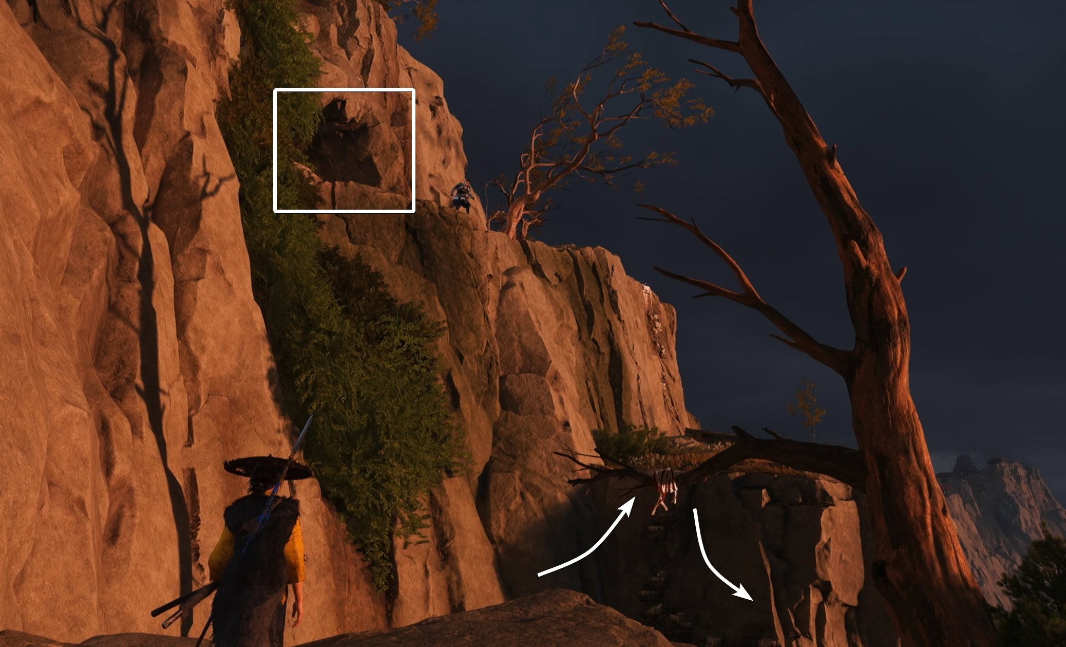 Jubei at the Cave Exit Grapple Area