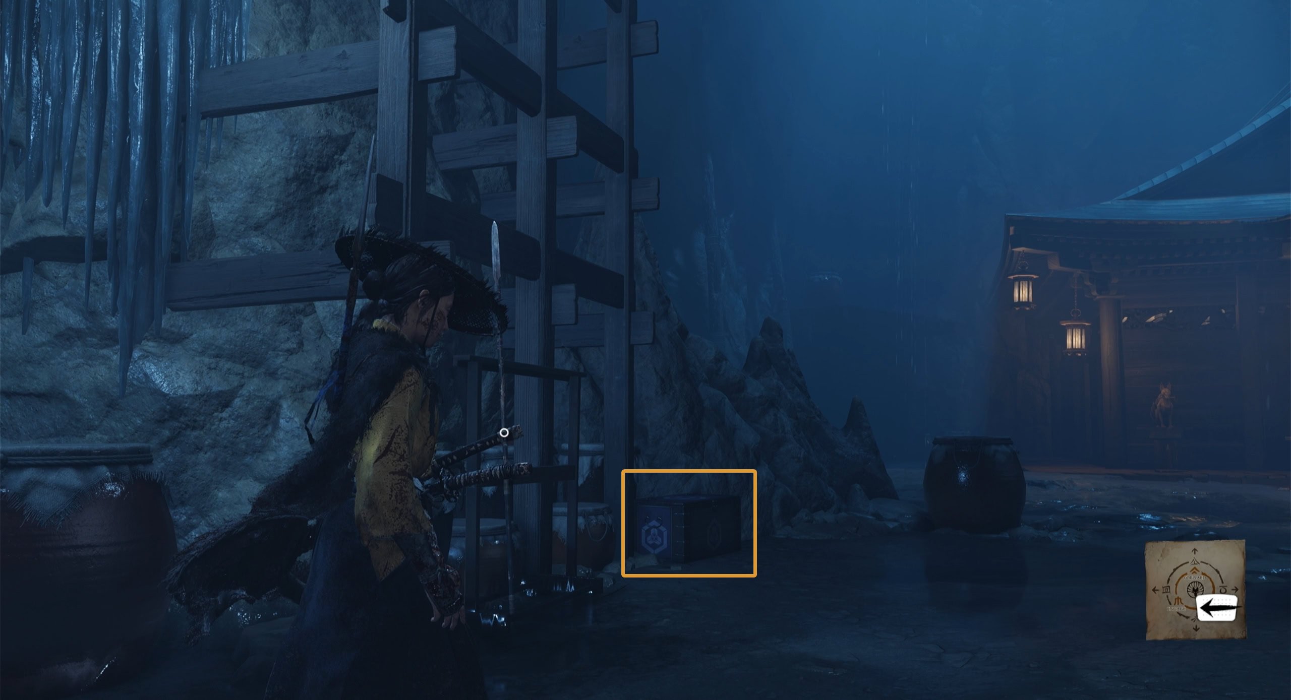 Loot the materials chest