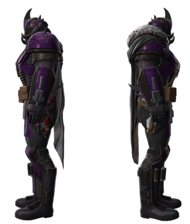 Metallic Purple and Black Dye Module - Sides