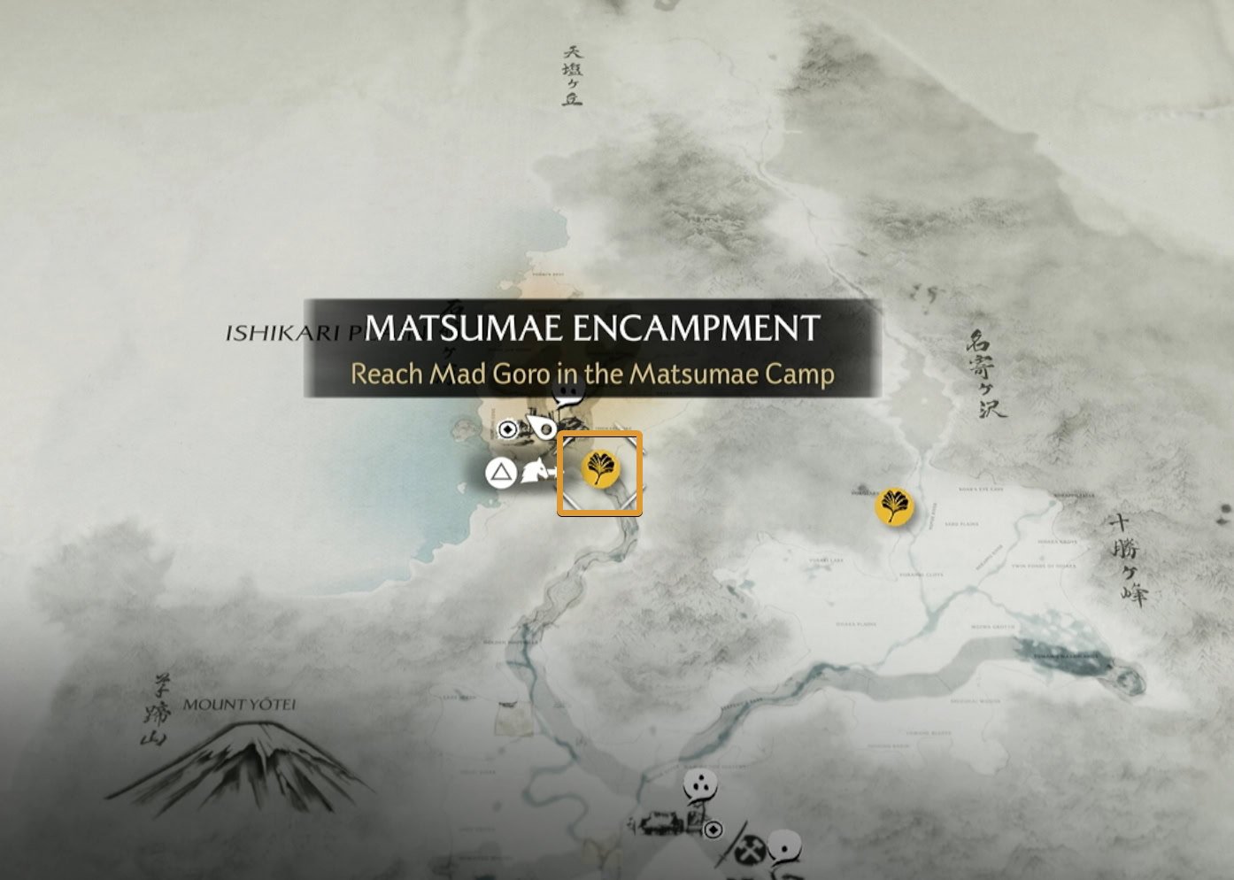 Reach Mad Goro in the Matsumae Camp Map