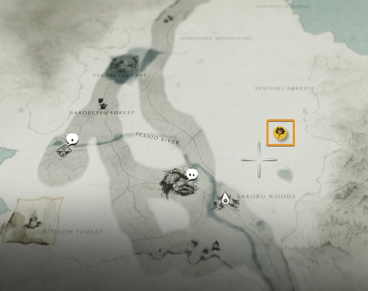 Speak with Oyuki near the Trading Post Map