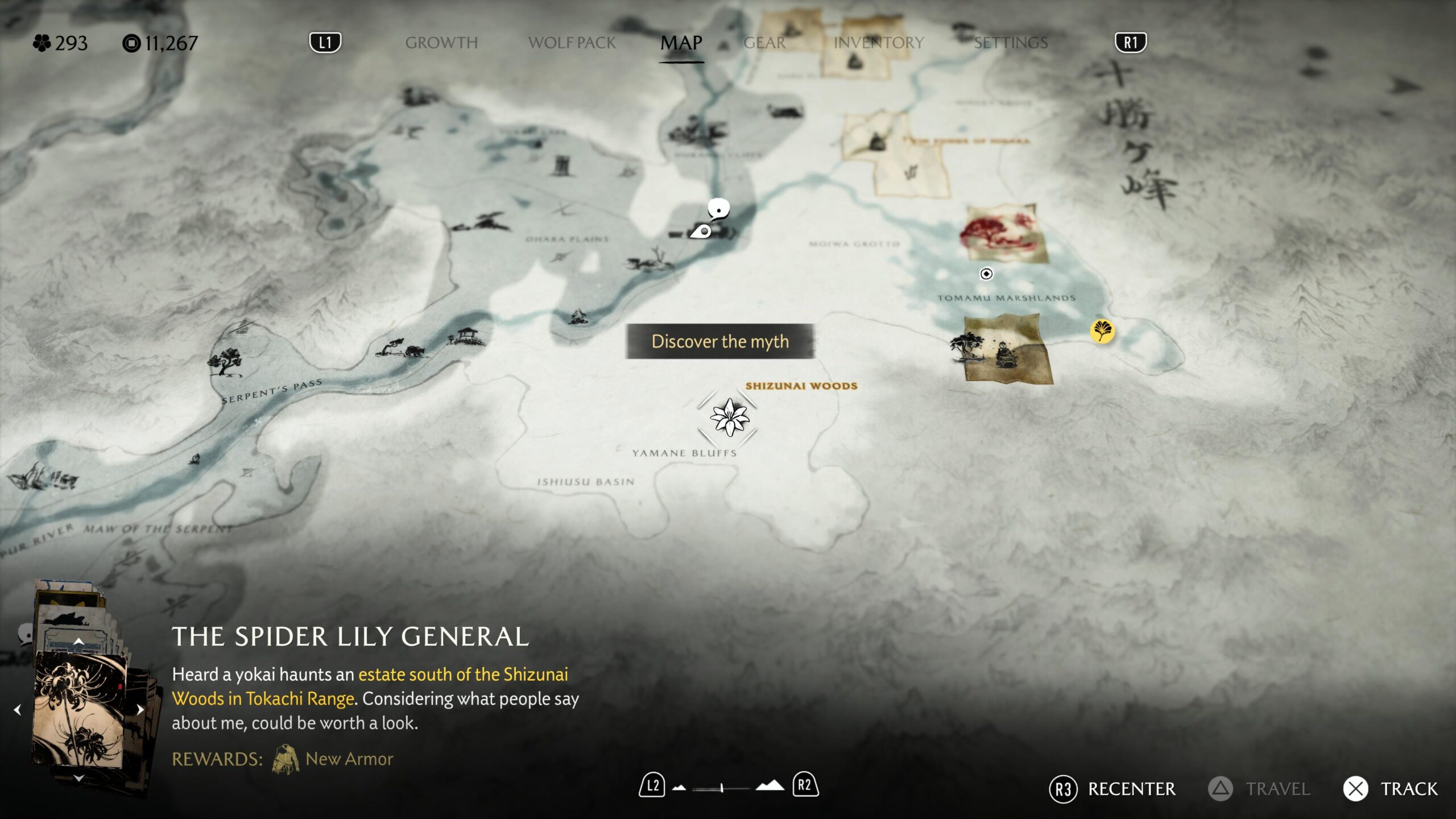 Spider Lily Armor Questgiver Map