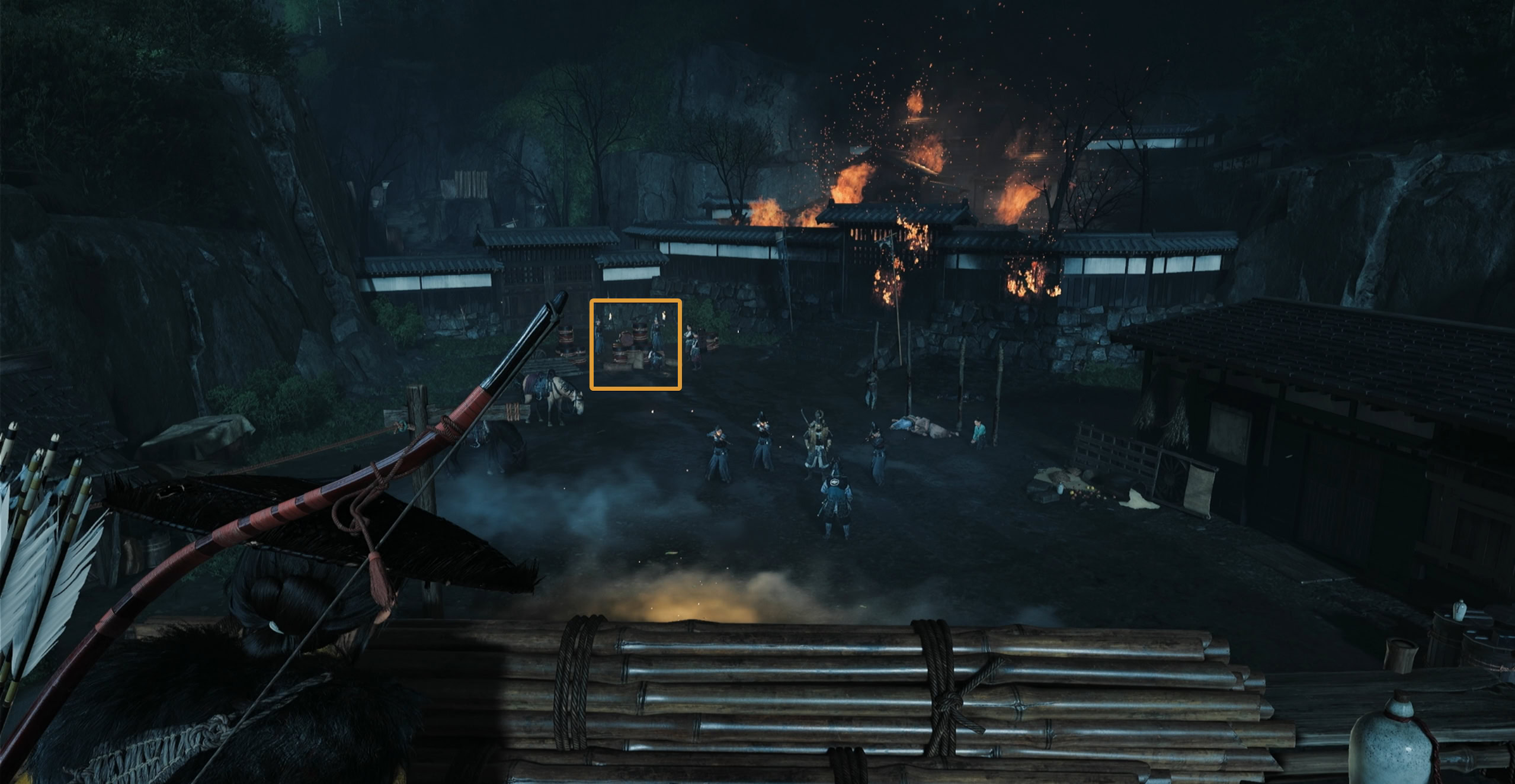 Target the gunpowder barrels to free the prisoners