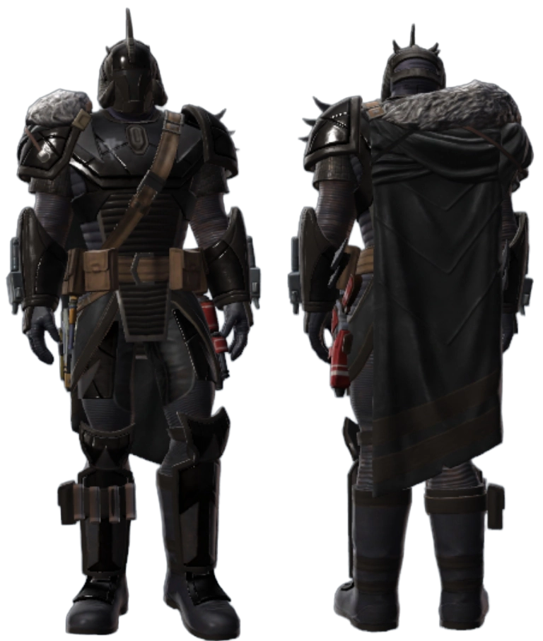 Vulcanized Black and Black Dye Module - Mythosaur Set, Male BT 3