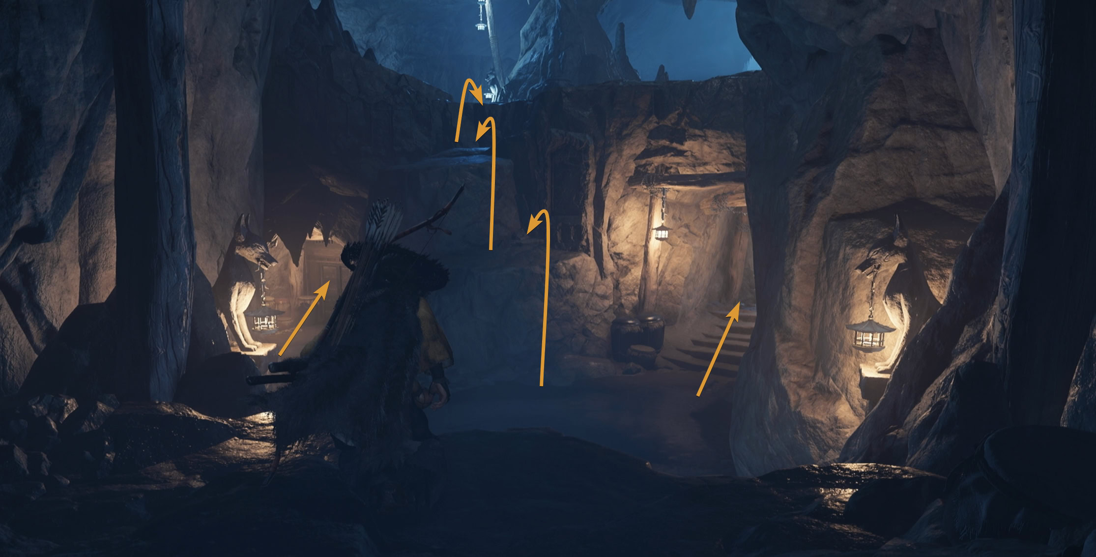 secret tunnel cave three paths