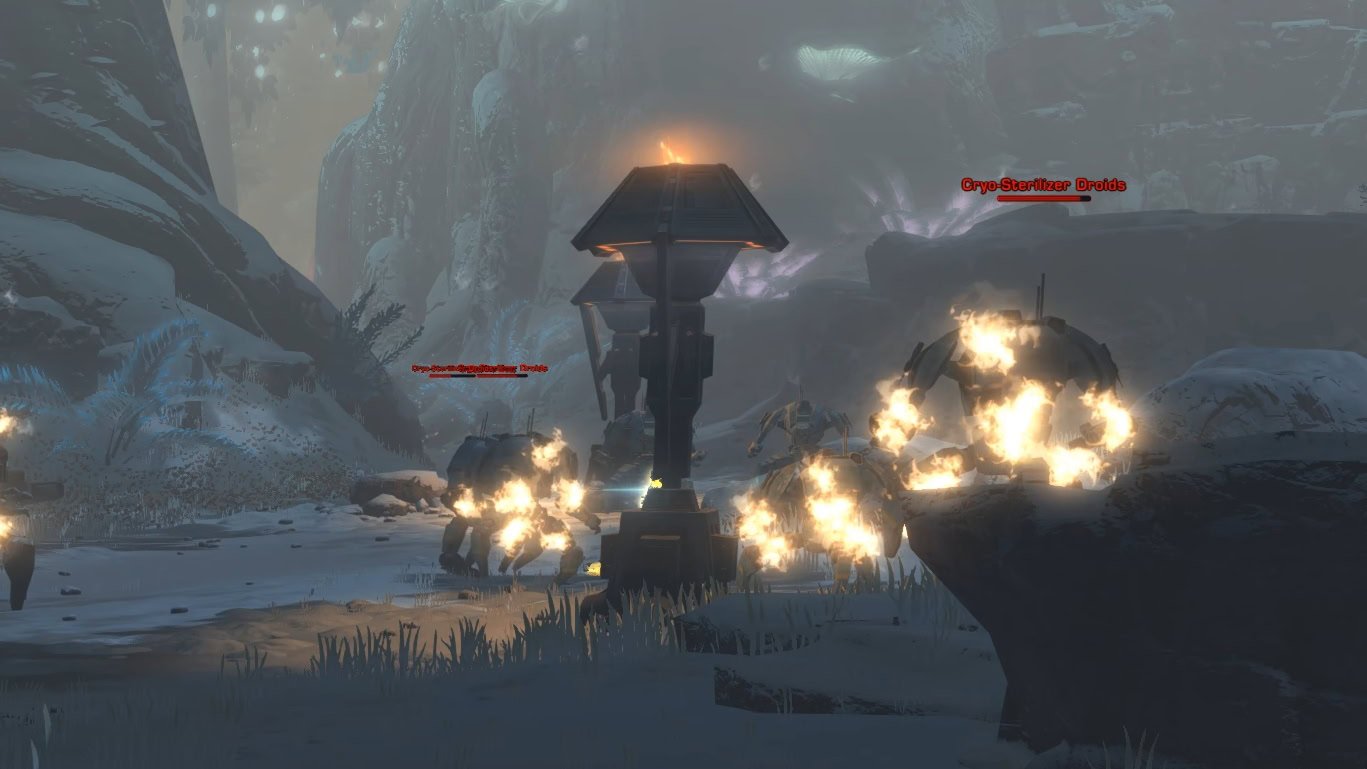 Activate Lamps and Defeat Droids