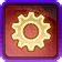 Cog Wheel Tech Red Purple Decoration Icon