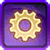 Gear Purple Decoration Icon
