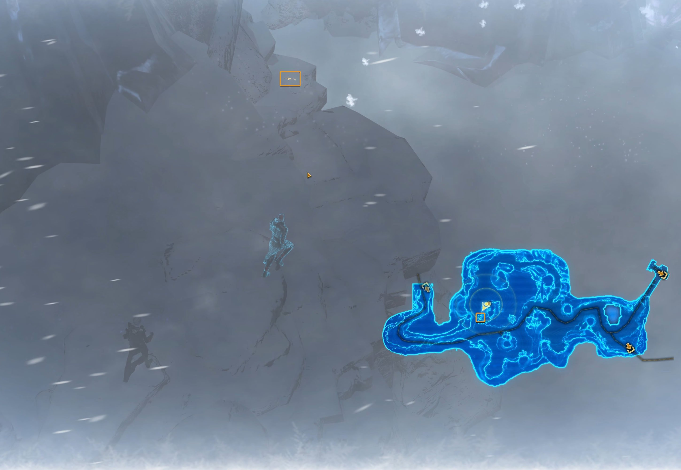 Glacial Trespass Cavern West Map