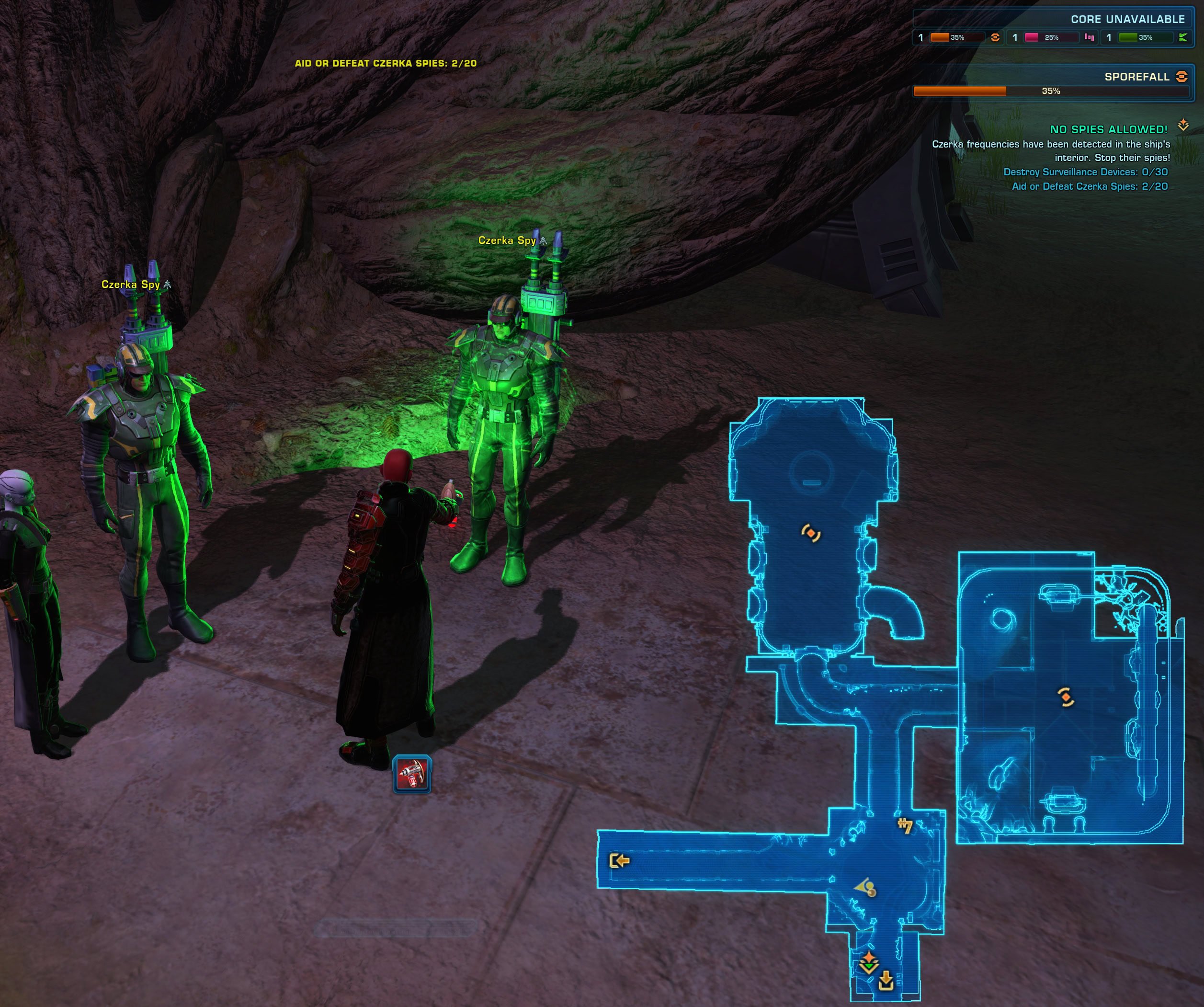 Inject the Affected Czerka Spies