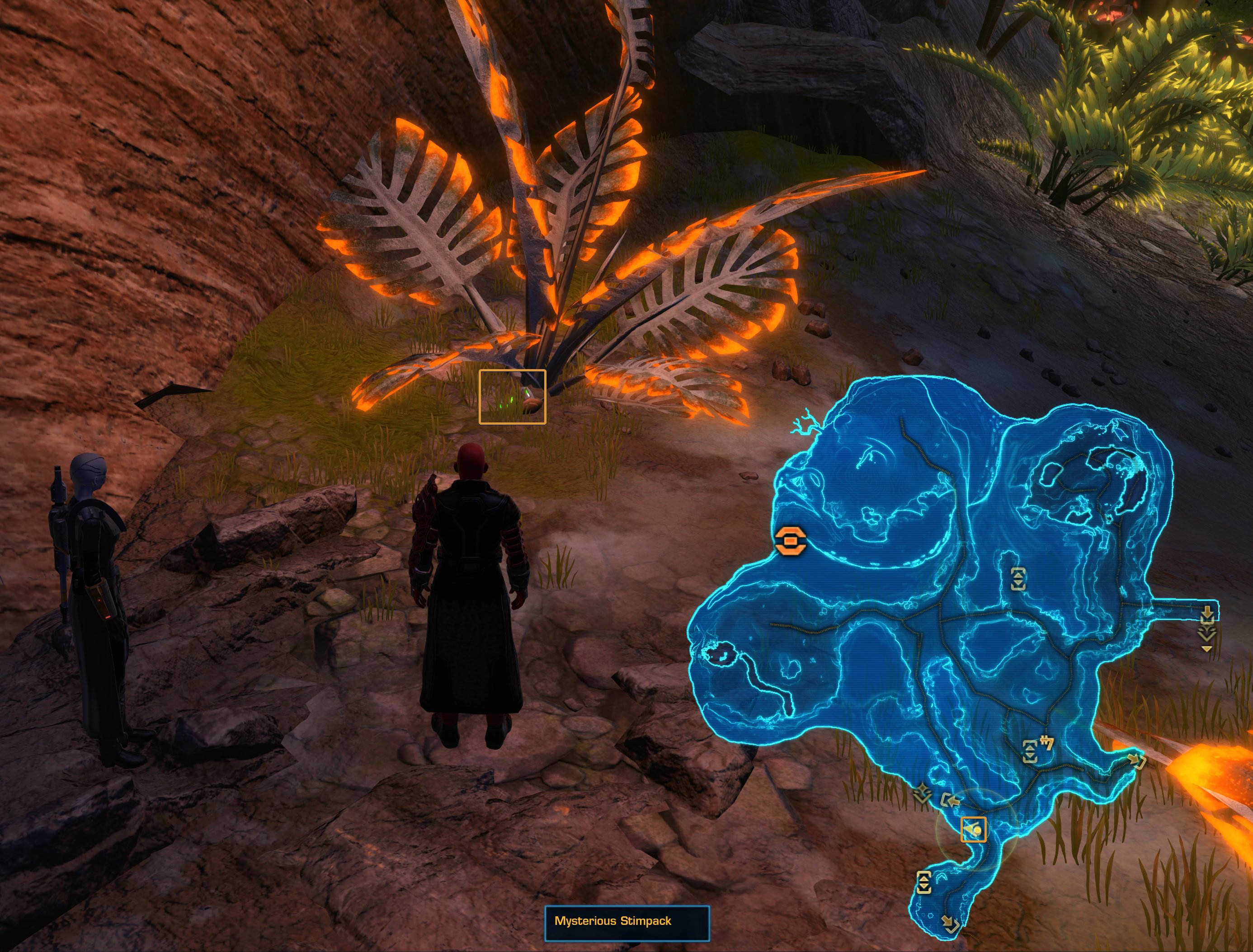 Mysterious Stimpack Sporefall under Plant Map