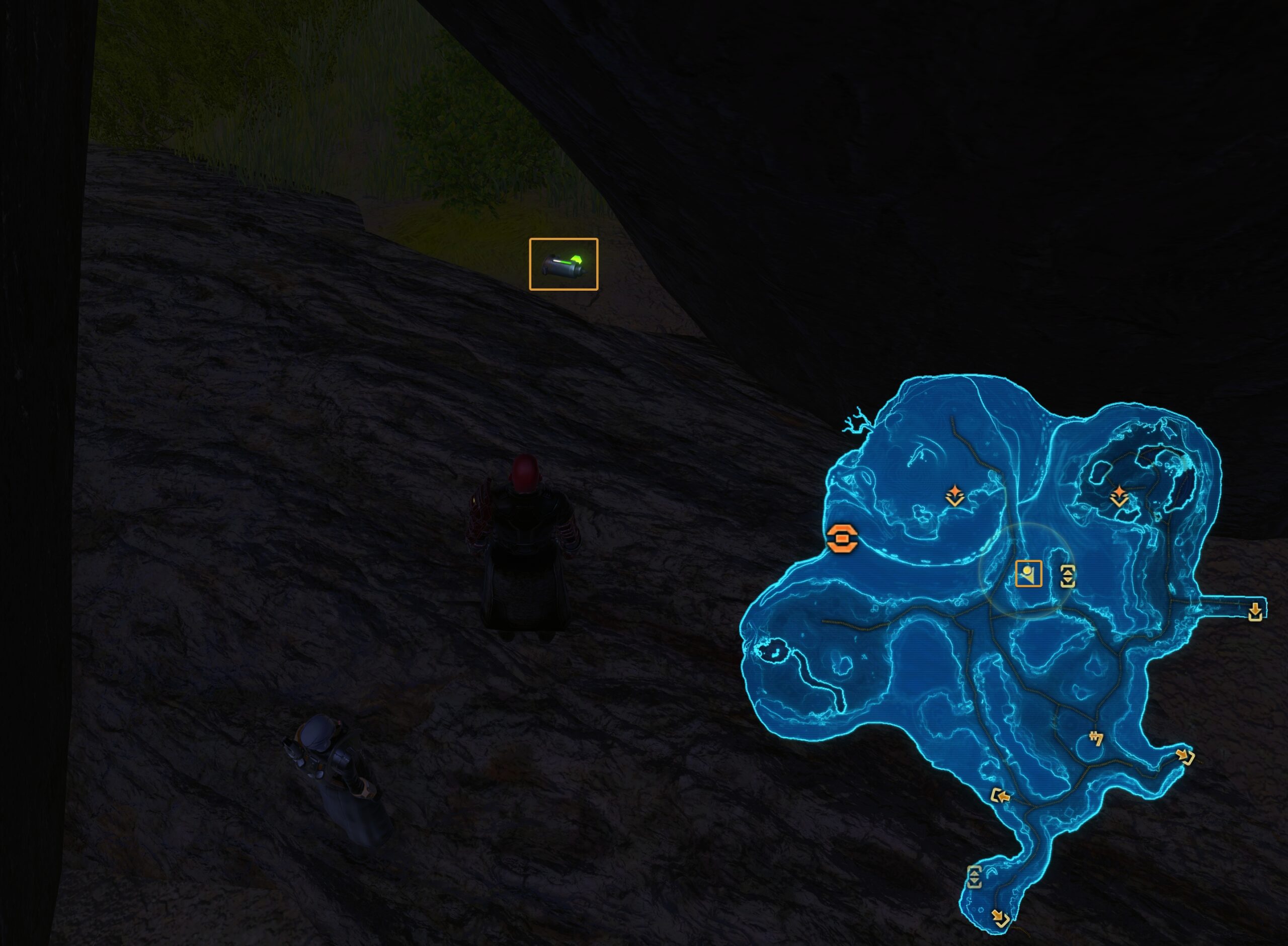 Mysterious Stimpack in Dark Alley Sporefall