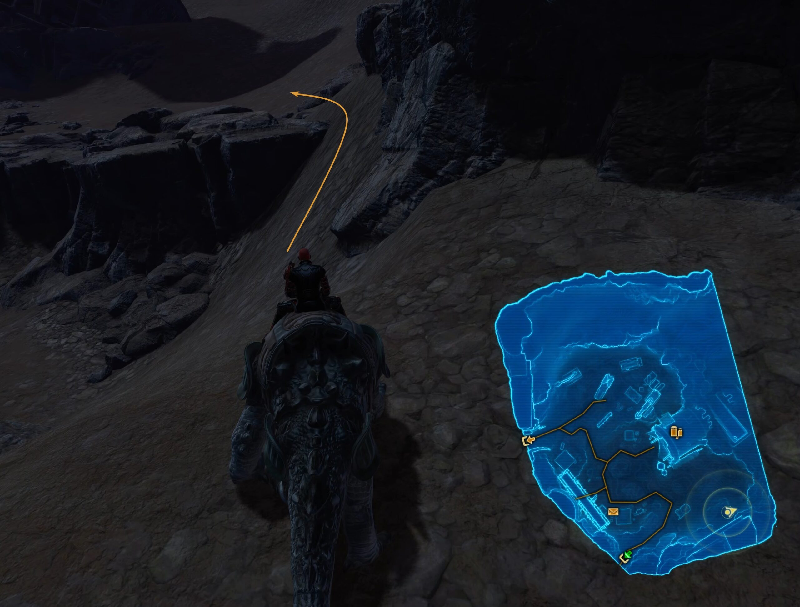 Path to outside the map Rock