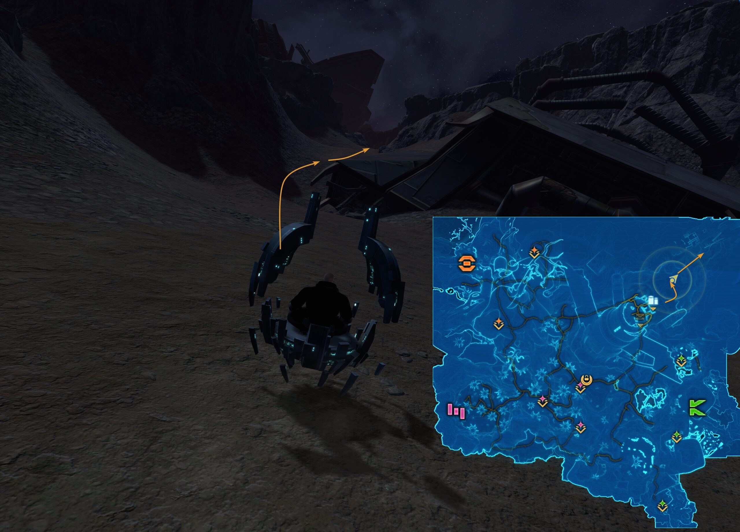 Primal Rock Start Location Map 2