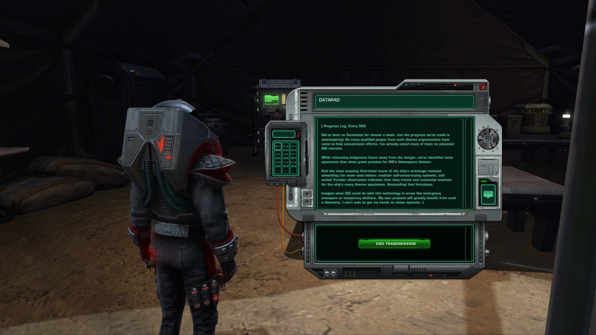 Swtor Language Datapad SWTOR Datapad Locations at Dantooine Crash Site - VULKK.com