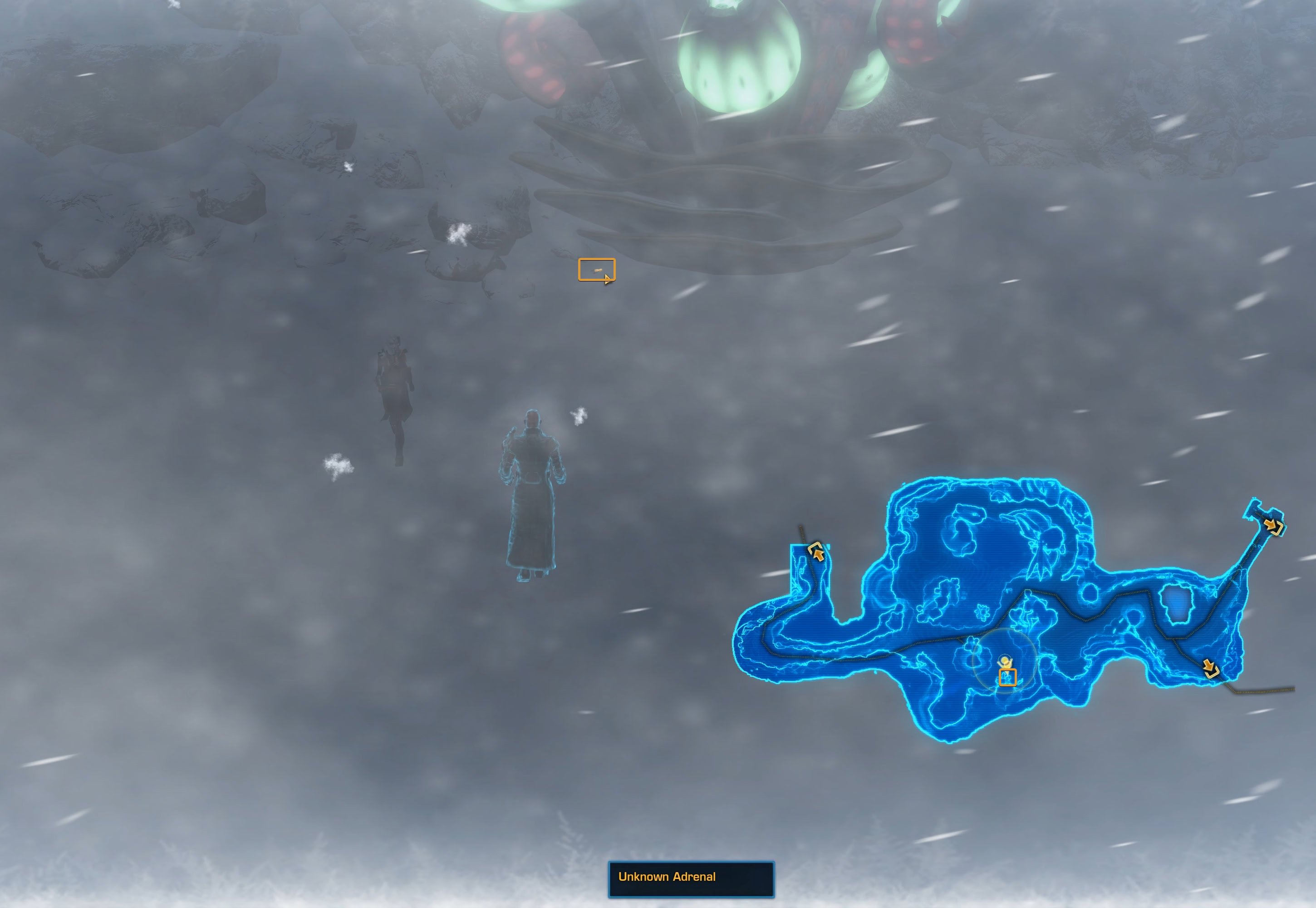 Unknown Adrenal Glacial Trespass Cavern Under Frostvein Map