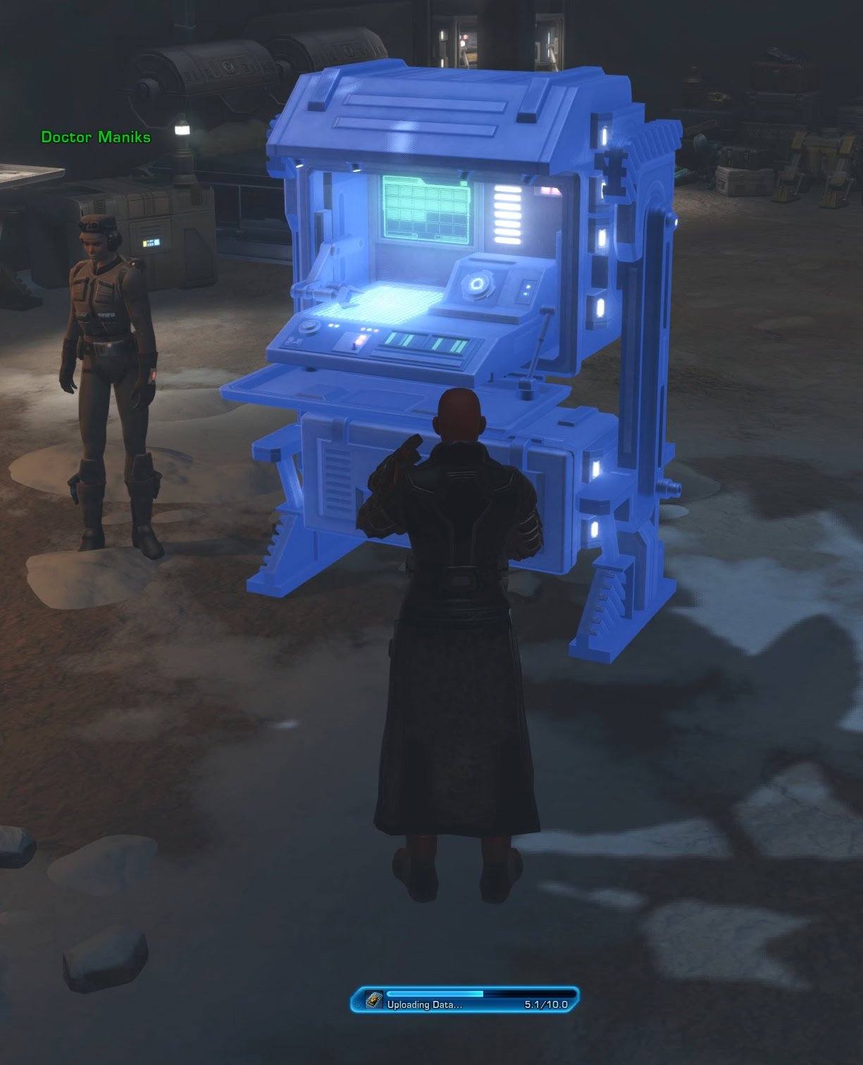 Uploading Data to the terminal at a camp