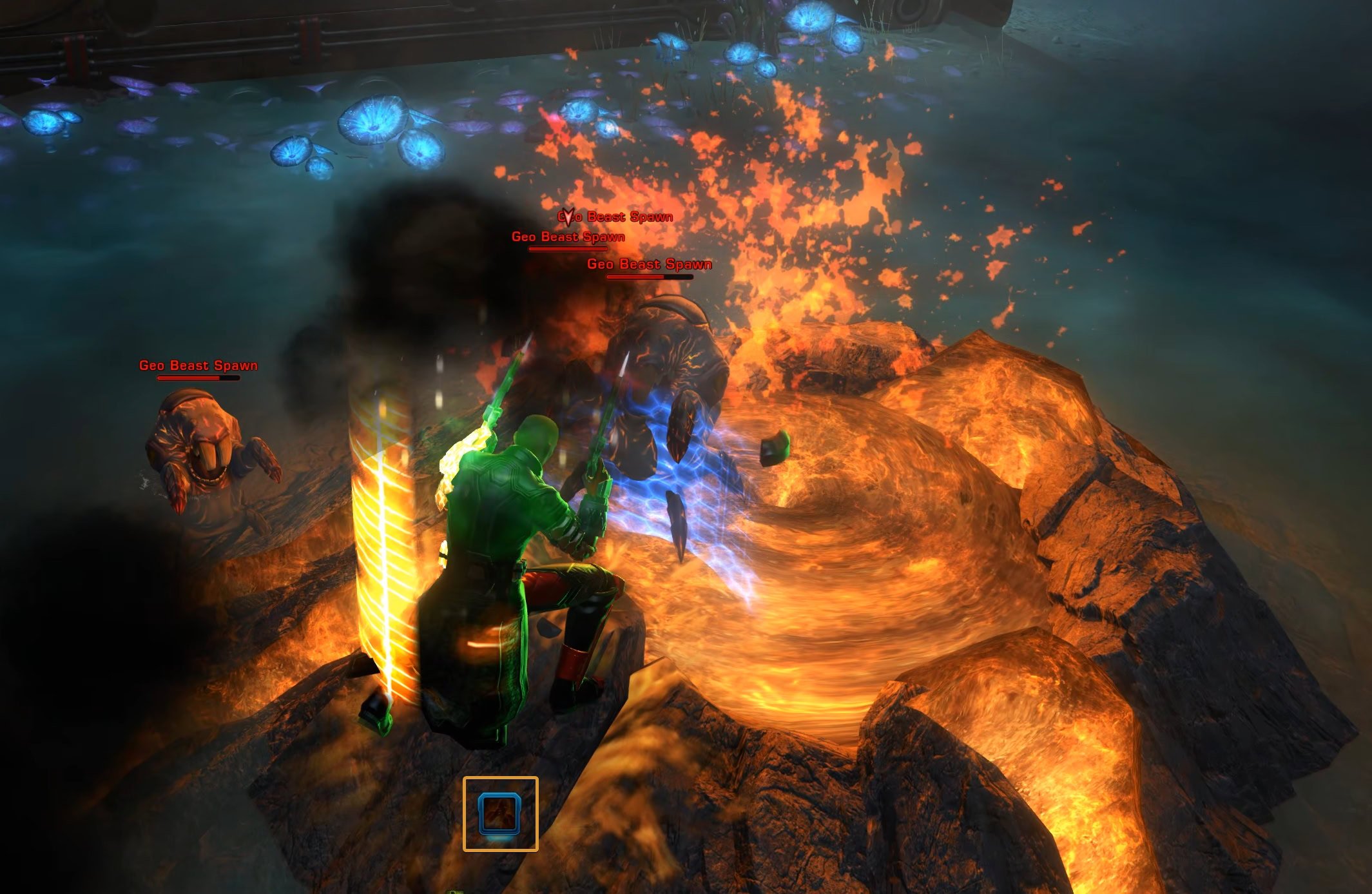 ot Spots Larvae and Volcano