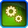 Cog Wheel Green Blue Decoration Icon