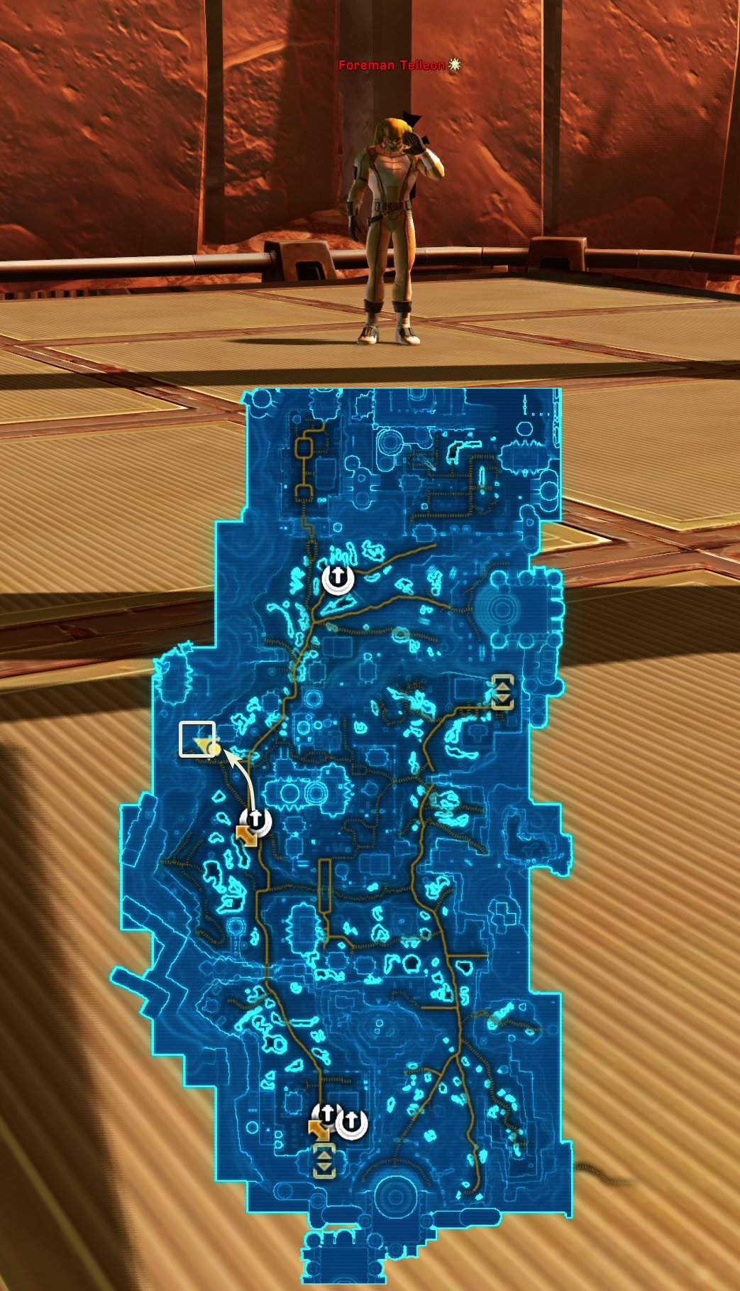 Foreman Telleon (Empire) Location on Quesh