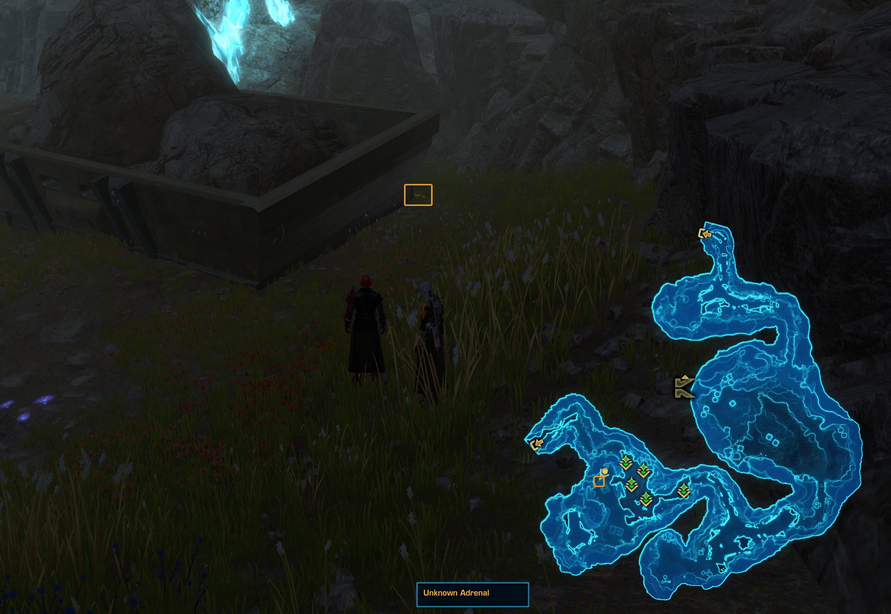 Unknown Adrenal Location Crystal Cave South 3 Map