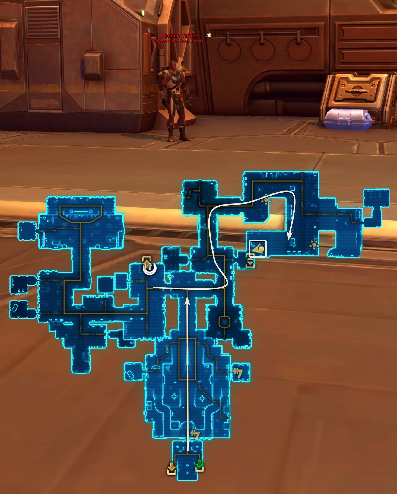 Kaeden Ta’kor Map Location Nar Shaddaa