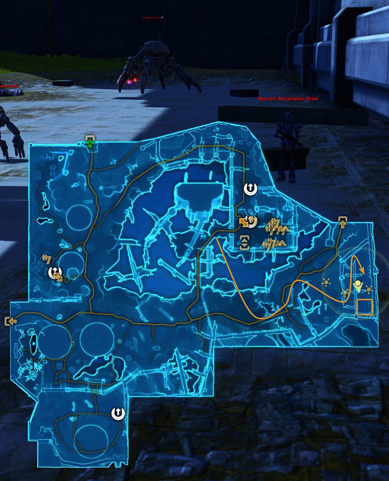 Reclamation Forerunner Map Location Taris