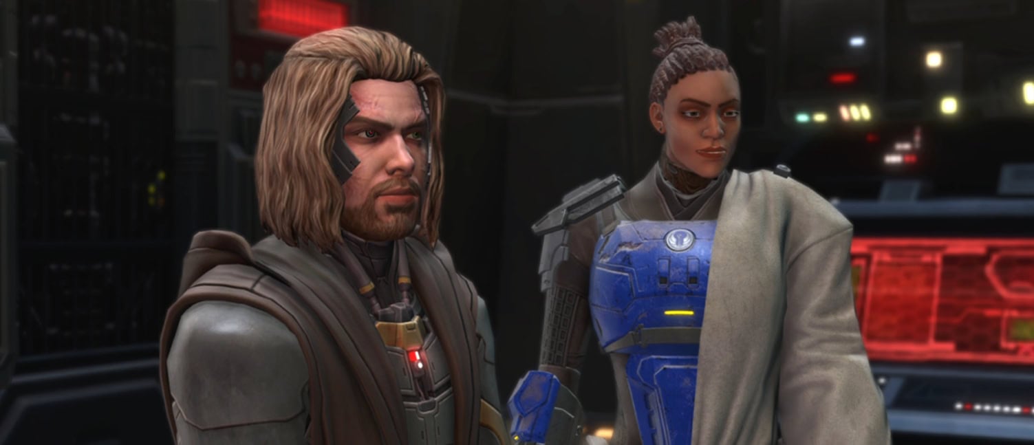 Arn and Tau in a scene from Master's Enigma mission