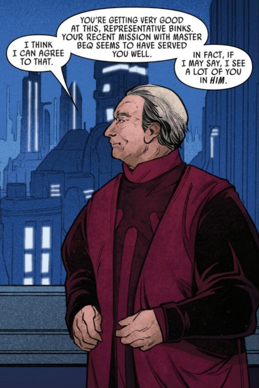 Palpatine agrees with Jar Jar