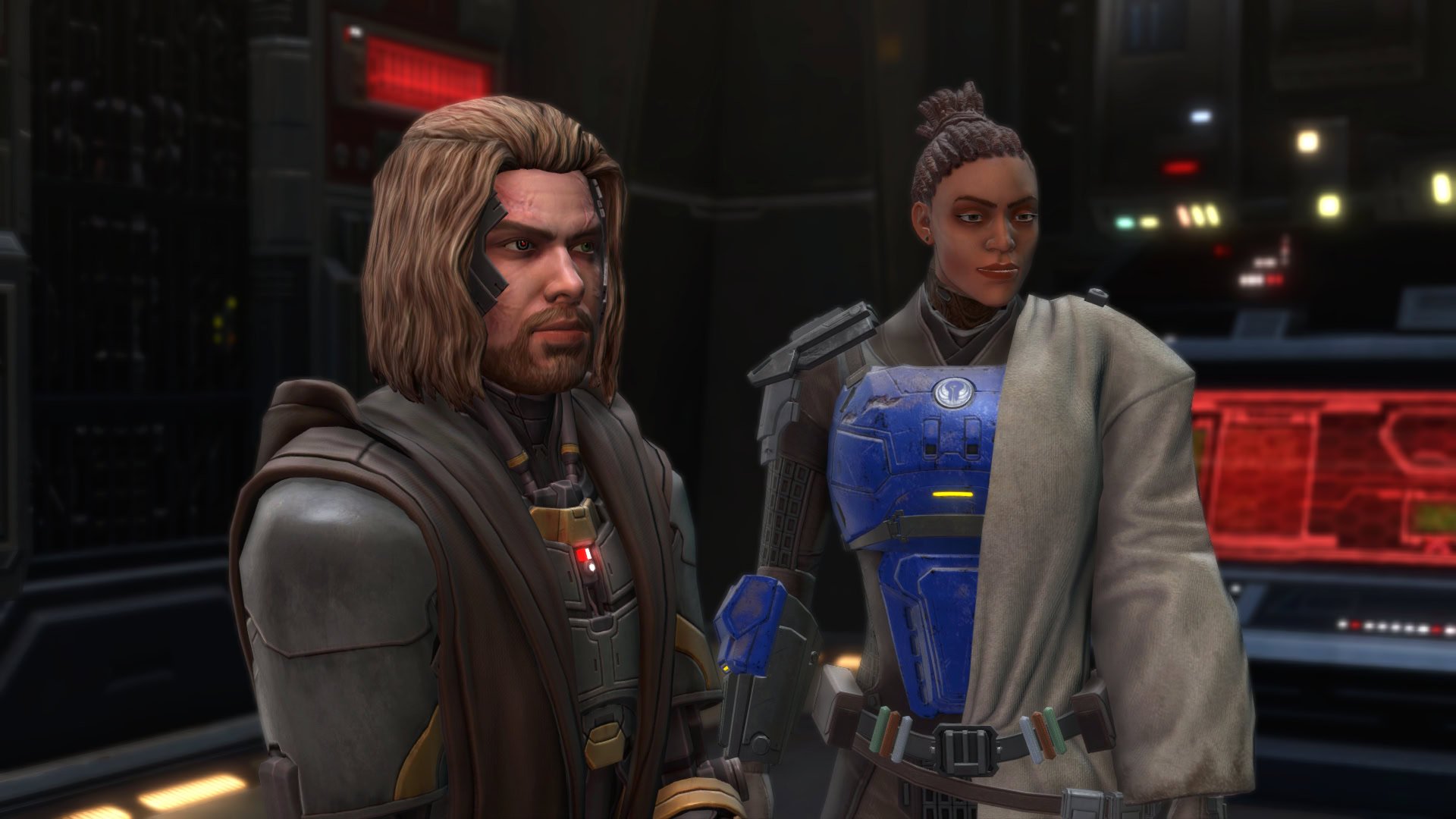 Arn and Tau in a scene from Master's Enigma mission