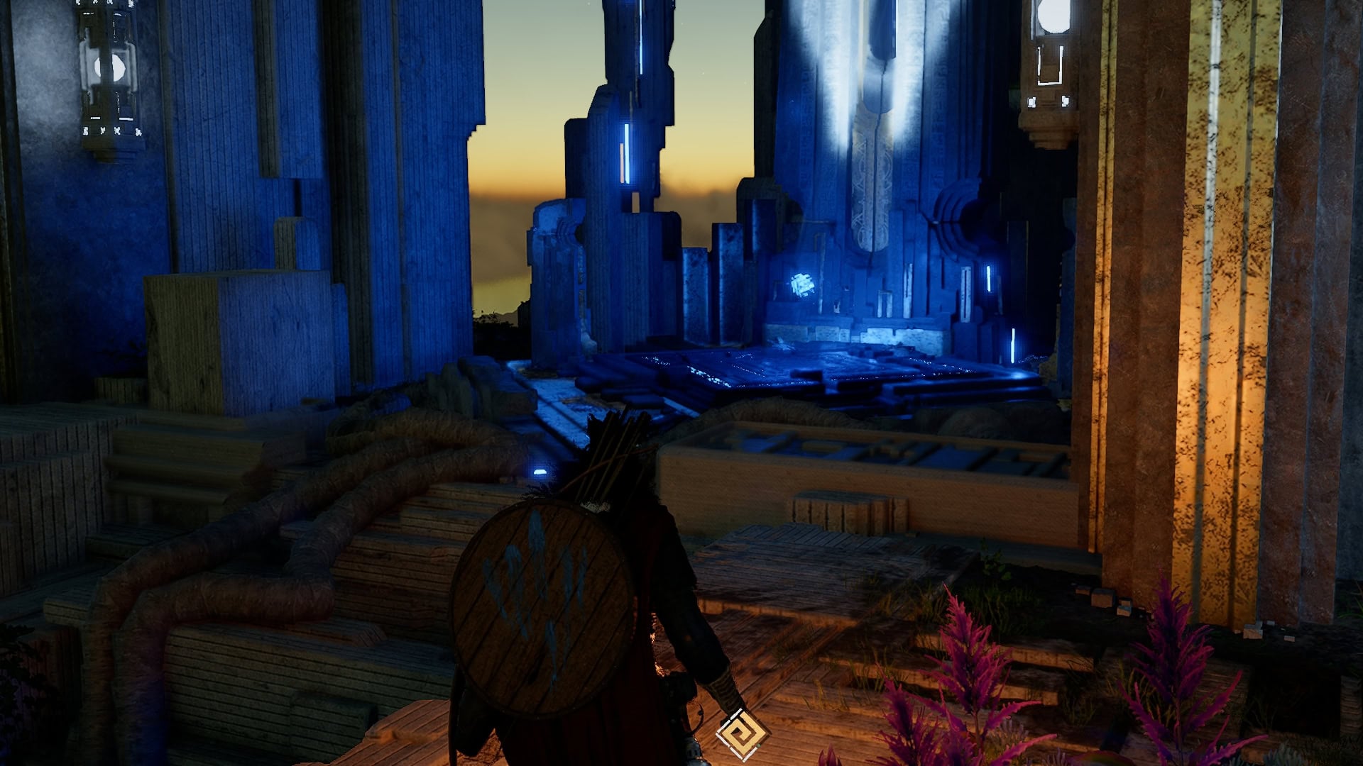 Head to the upper level to claim the Abyss artifact