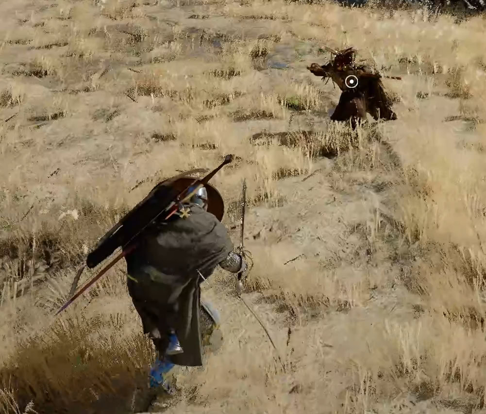 Charge the Reed Devil when he sheathes his sword