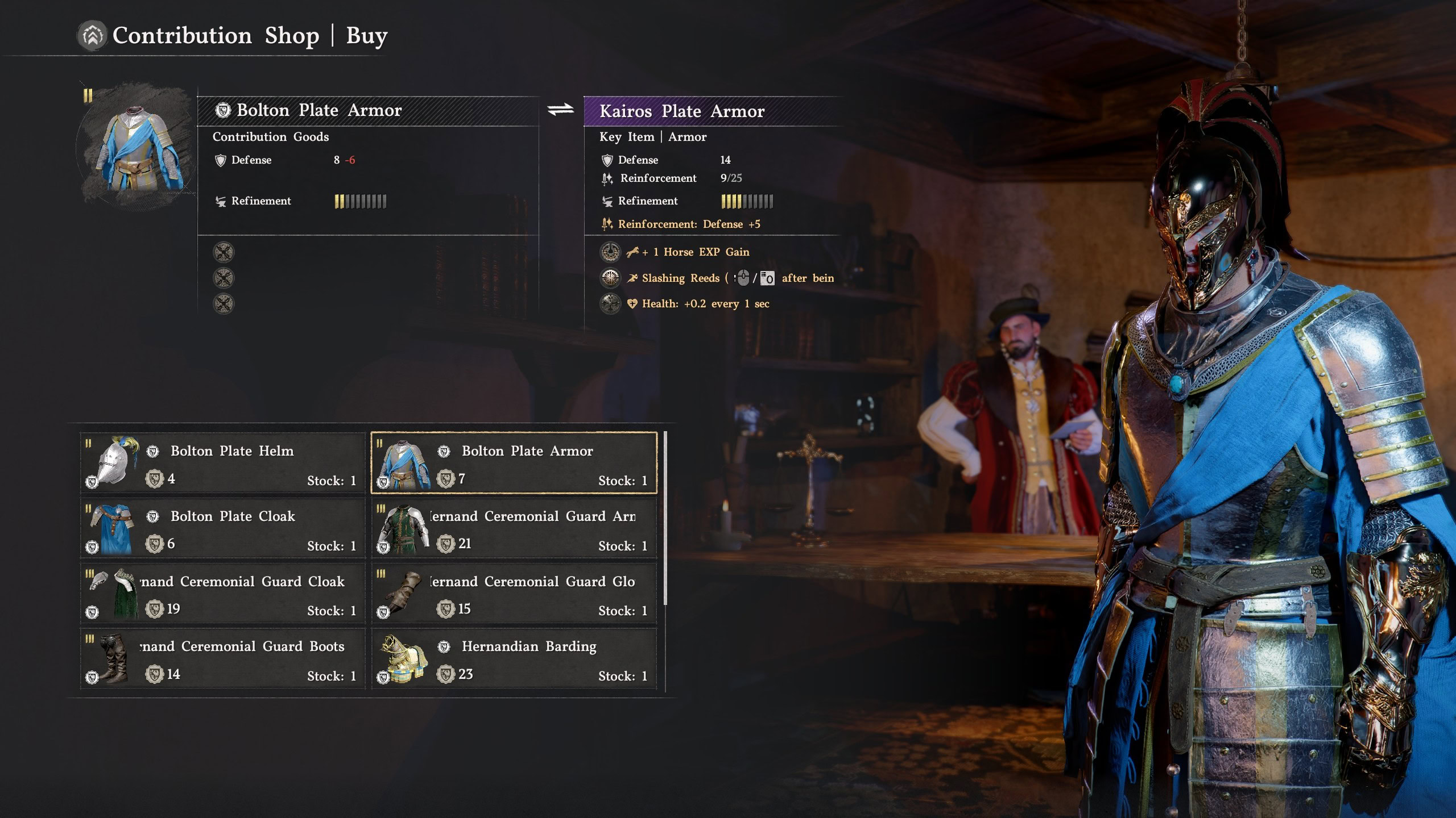 Contribution Shop UI in Crimson Desert
