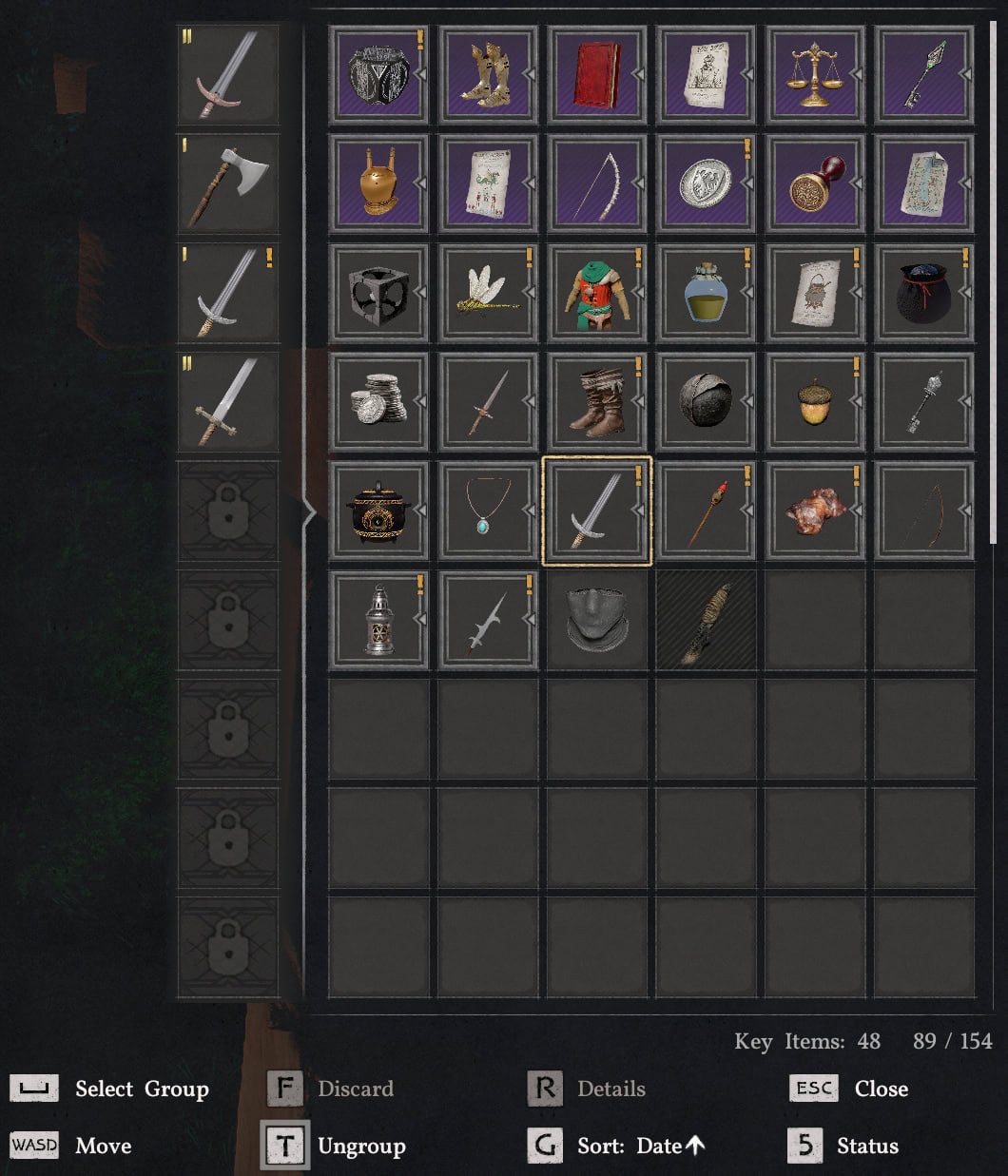 Crimson Desert Inventory UI