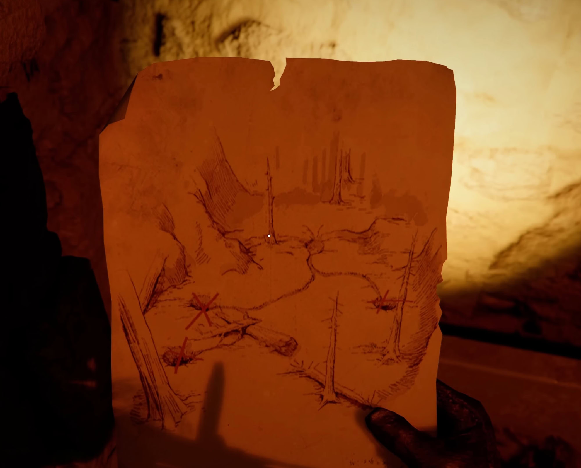 Crimson Desert - map of a hidden treasure