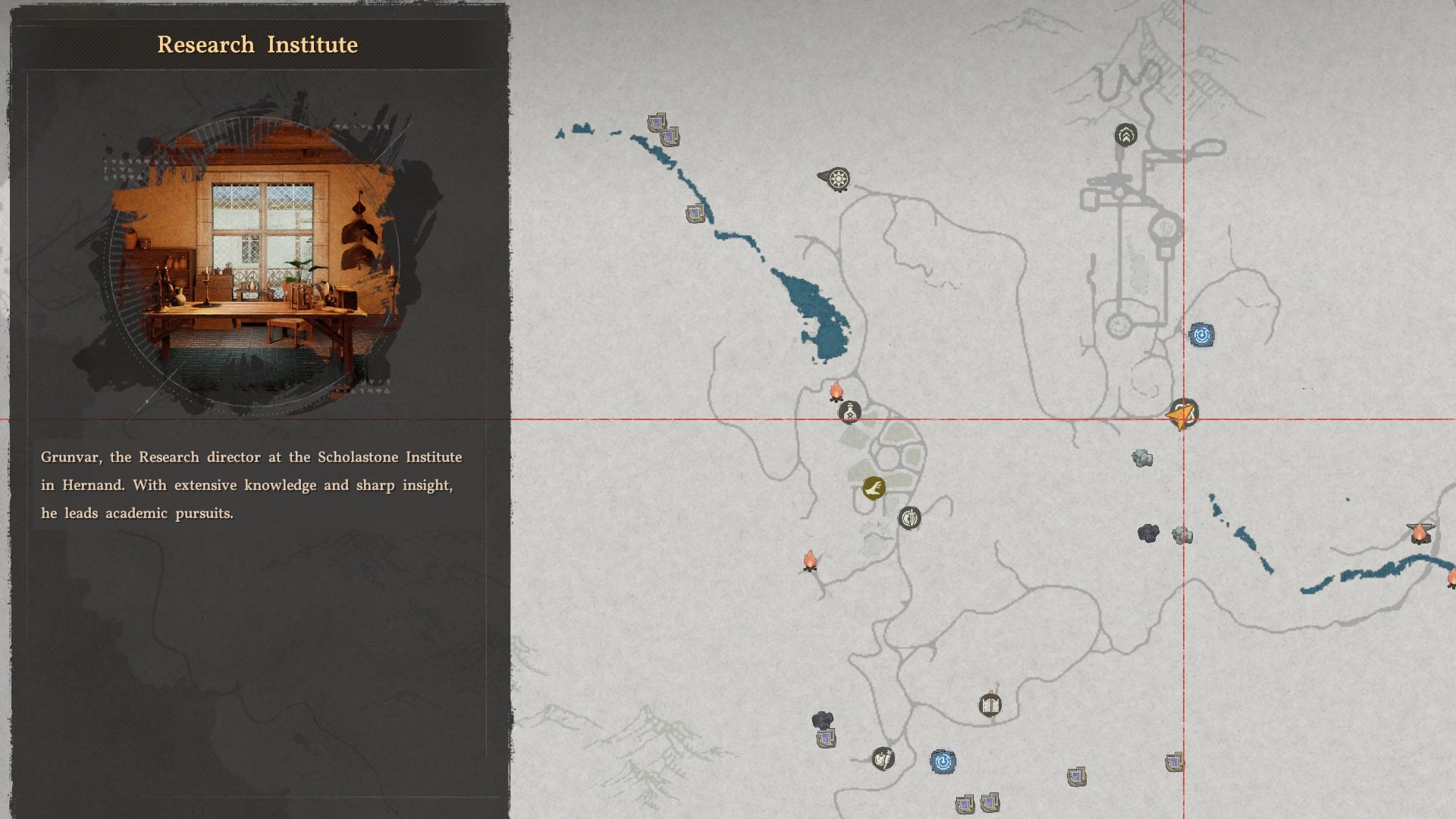 Scholastone Research Institute Recipe Map location