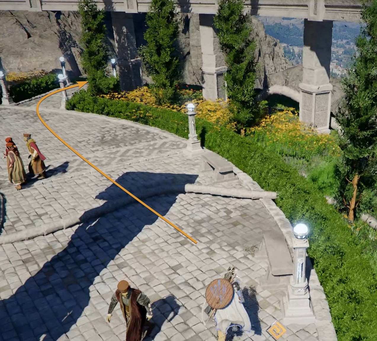 Go northeast down the stairs to reach the Lock Switch Underground