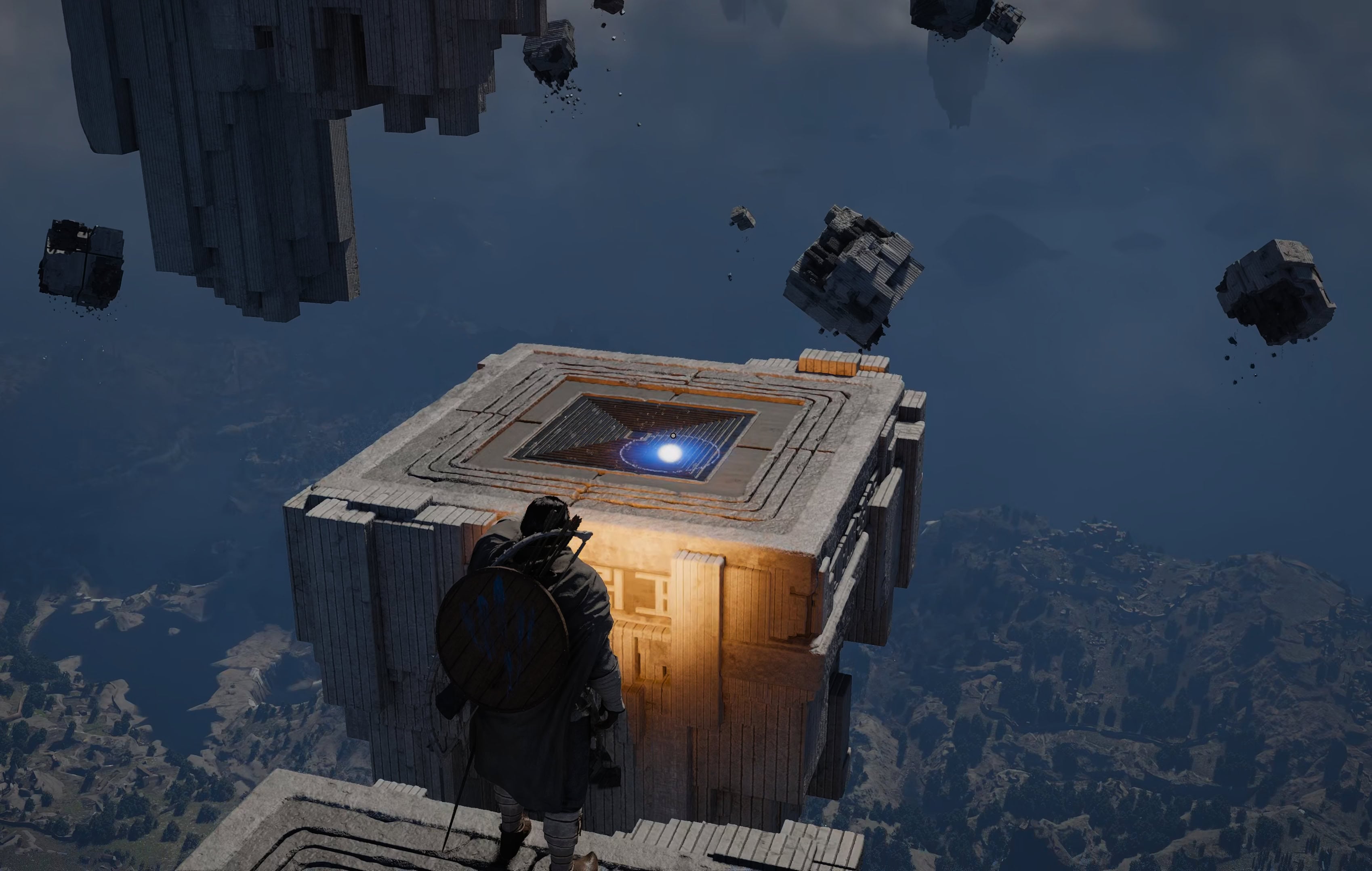 Go through the skybridge gate to the heart of the Abyss - platforms 2