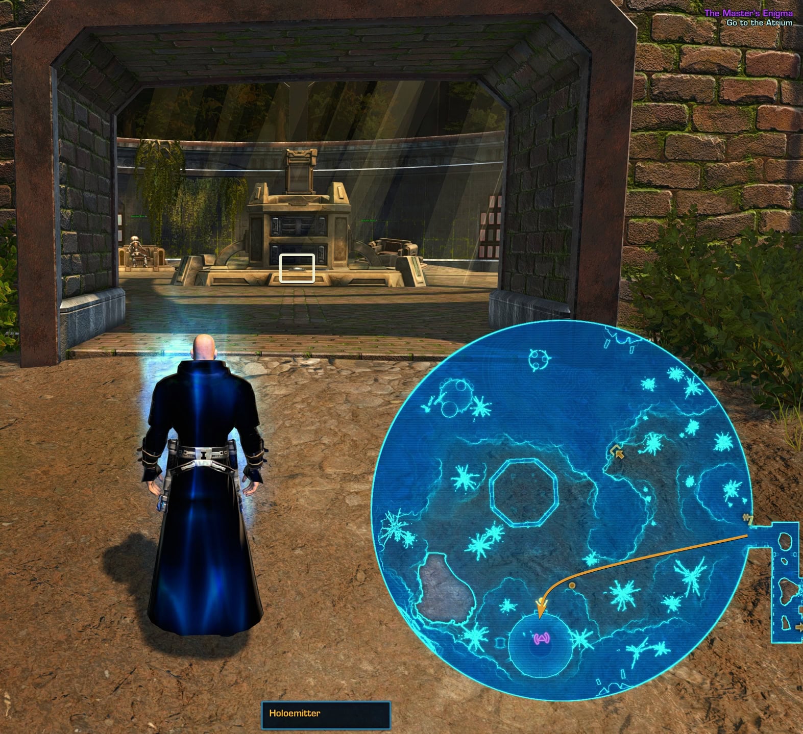 Go to the Atrium and activate Nul's replica