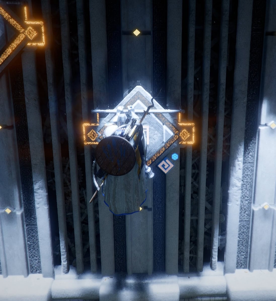 Grab onto the Spire's panel bar