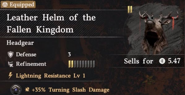 Leather Helm of the Fallen Kingdom