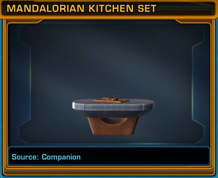 Mandalorian Kitchen Set