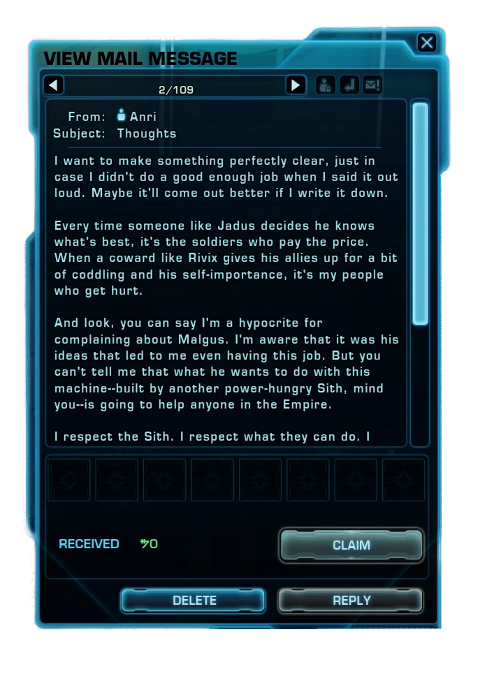 Master's Enigma Mails - Anri