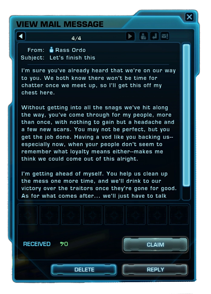 Master's Enigma Mails - Rass Ordo