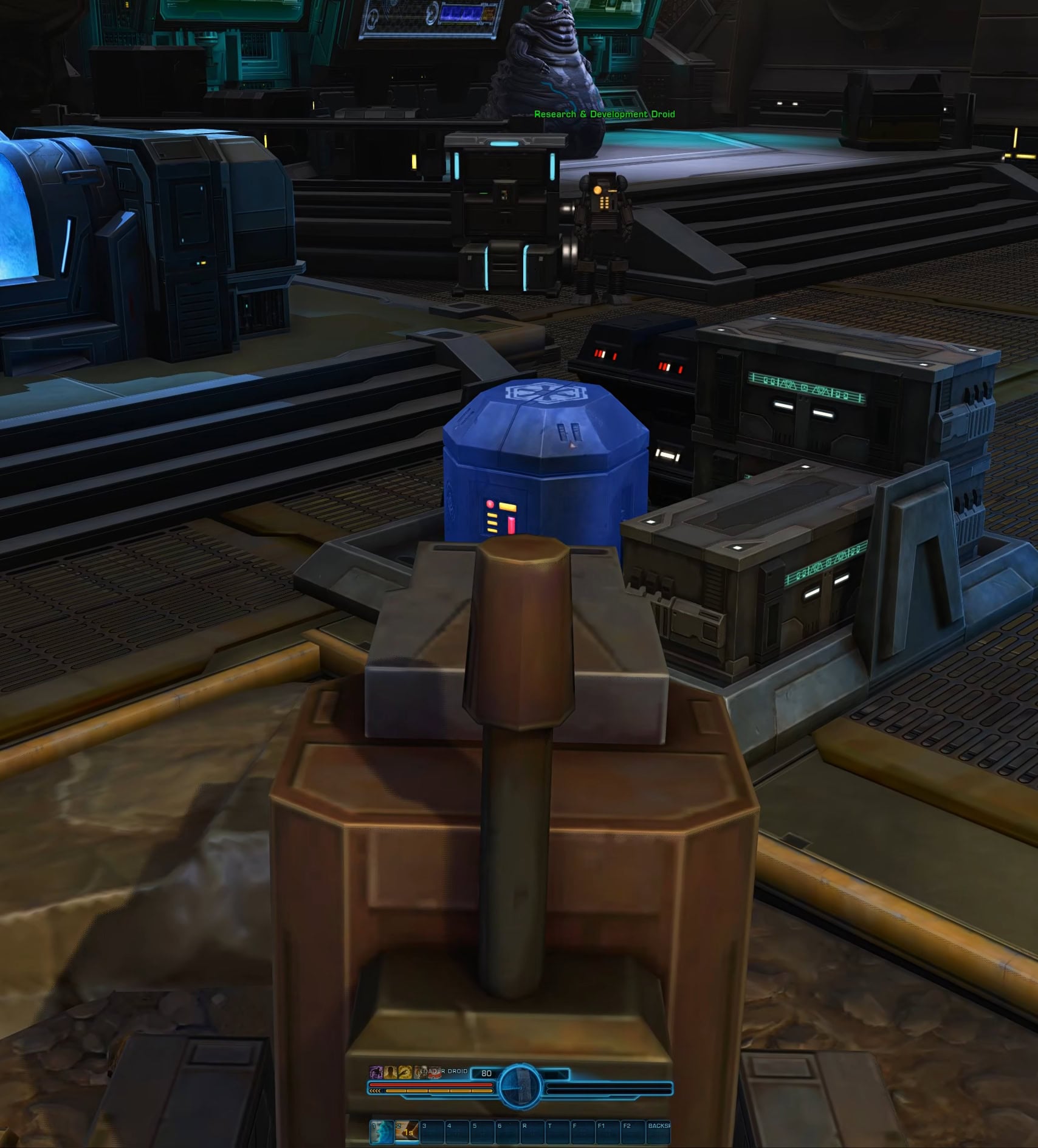 Pilot a Cargo Droid to pick up a uniform