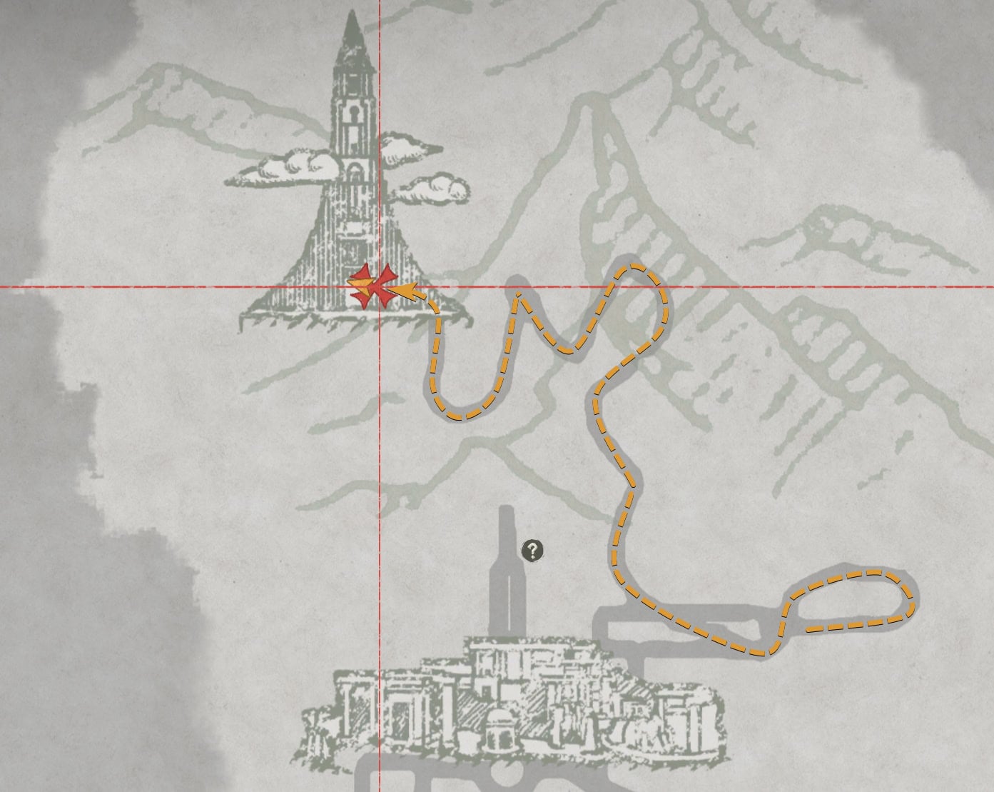 Path to the Spire of the Stars Map