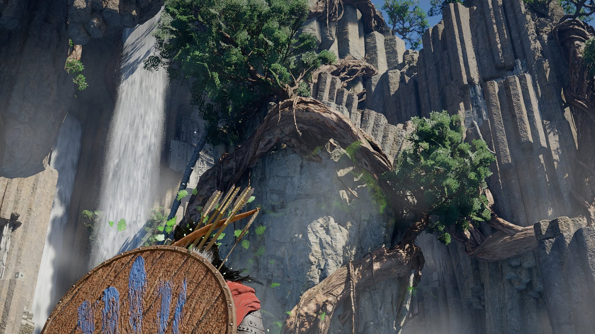 Use the air vent to glide up to the higher level